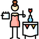 woman,management,professions and jobs,notebook,table,event,planner,Flowerpot,master of ceremonies